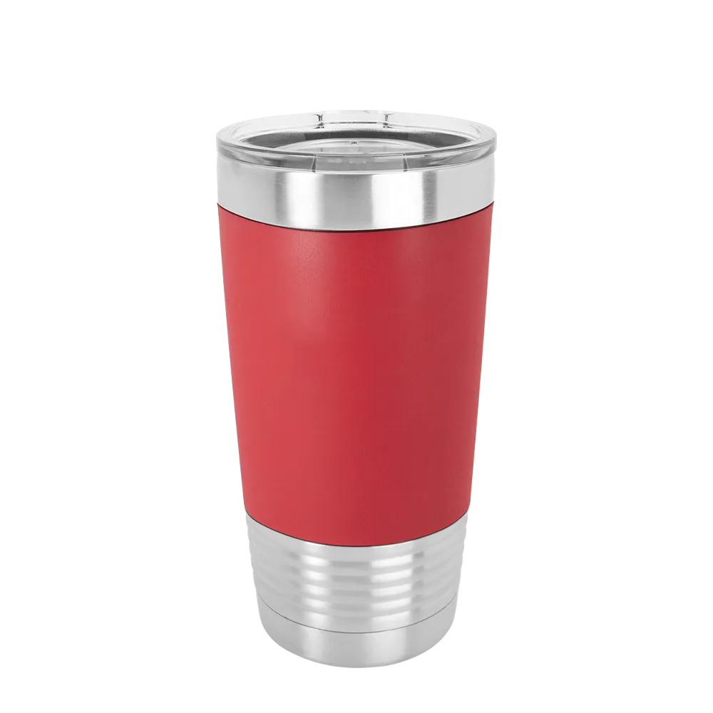 Polar Camel 20 oz Tumbler with Silicone Grip & Clear Lid