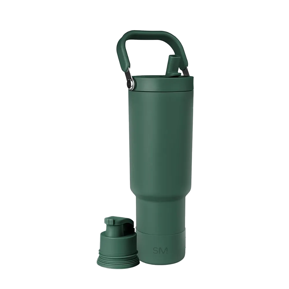 Simple Modern 40 oz Trek Pivot Tumbler in forest