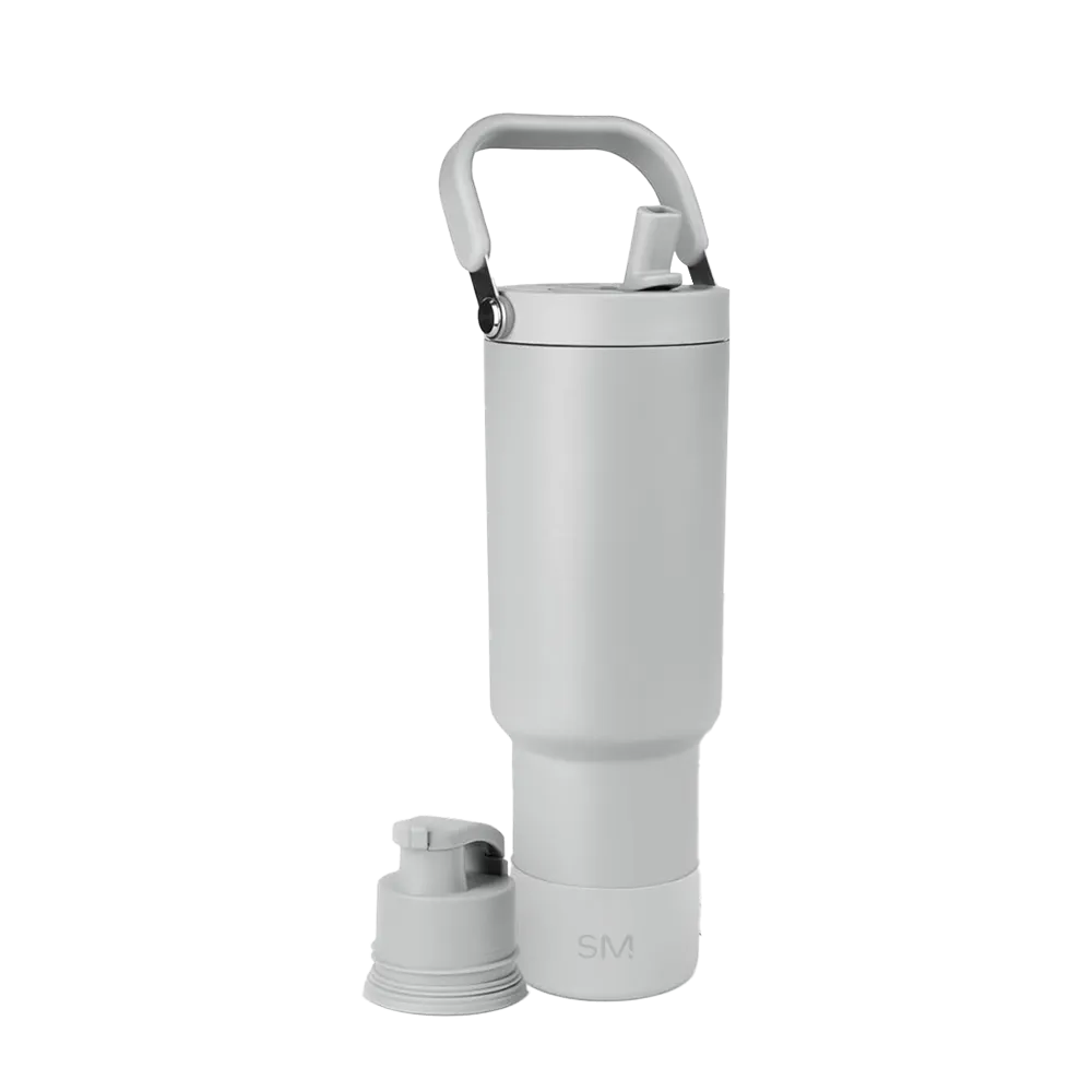 Simple Modern 40 oz Trek Pivot Tumbler in ice gray