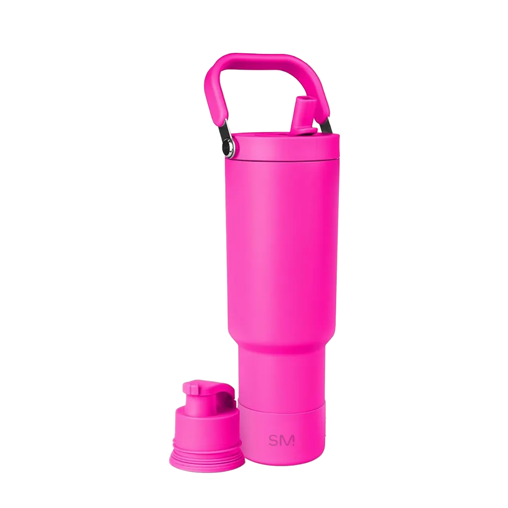 Simple Modern 40 oz Trek Pivot Tumbler in raspberry vibes