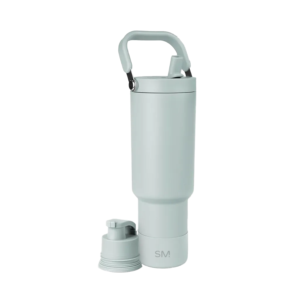 Simple Modern 40 oz Trek Pivot Tumbler in sea glass sage