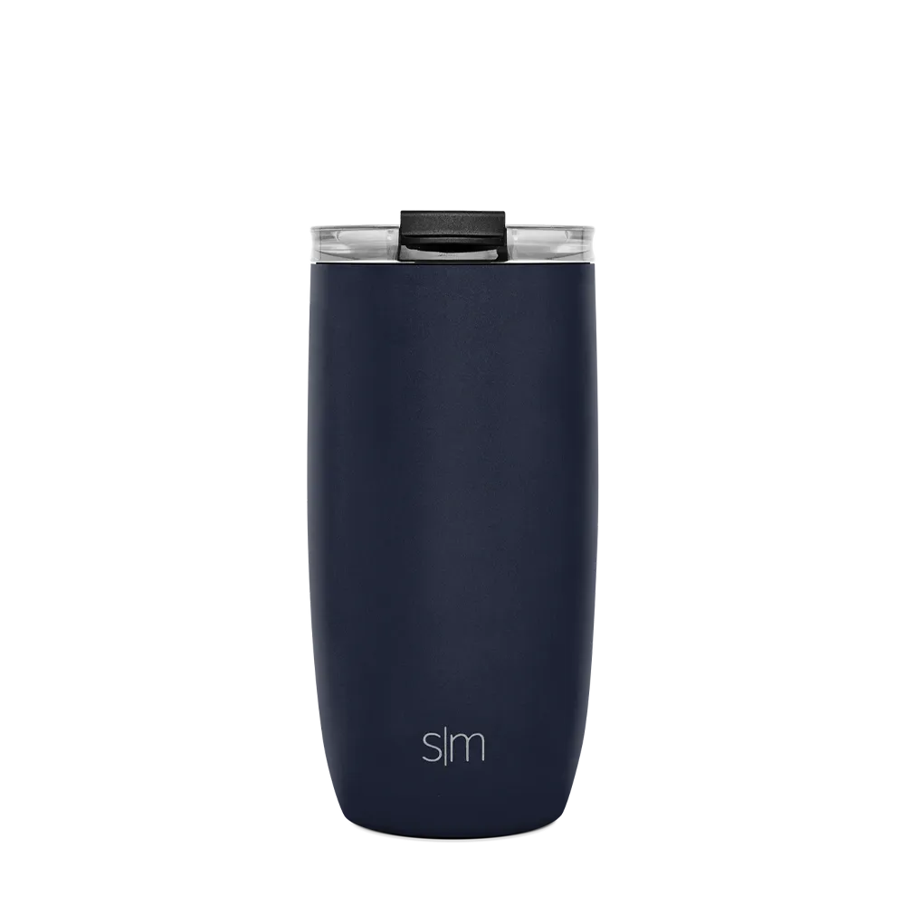 Simple Modern Voyager Tumbler with Clear Flip Lid and Straw 16 oz
