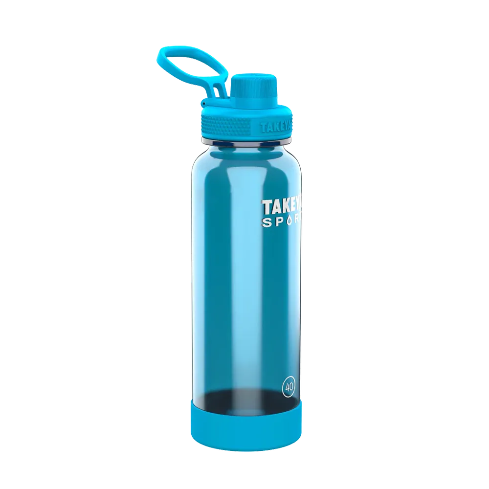 Takeya 40 oz Tritan Sport Water Bottle With Spout Lid