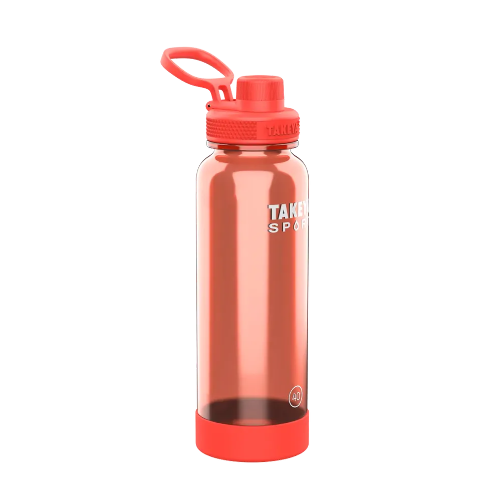 Takeya 40 oz Tritan Sport Water Bottle With Spout Lid
