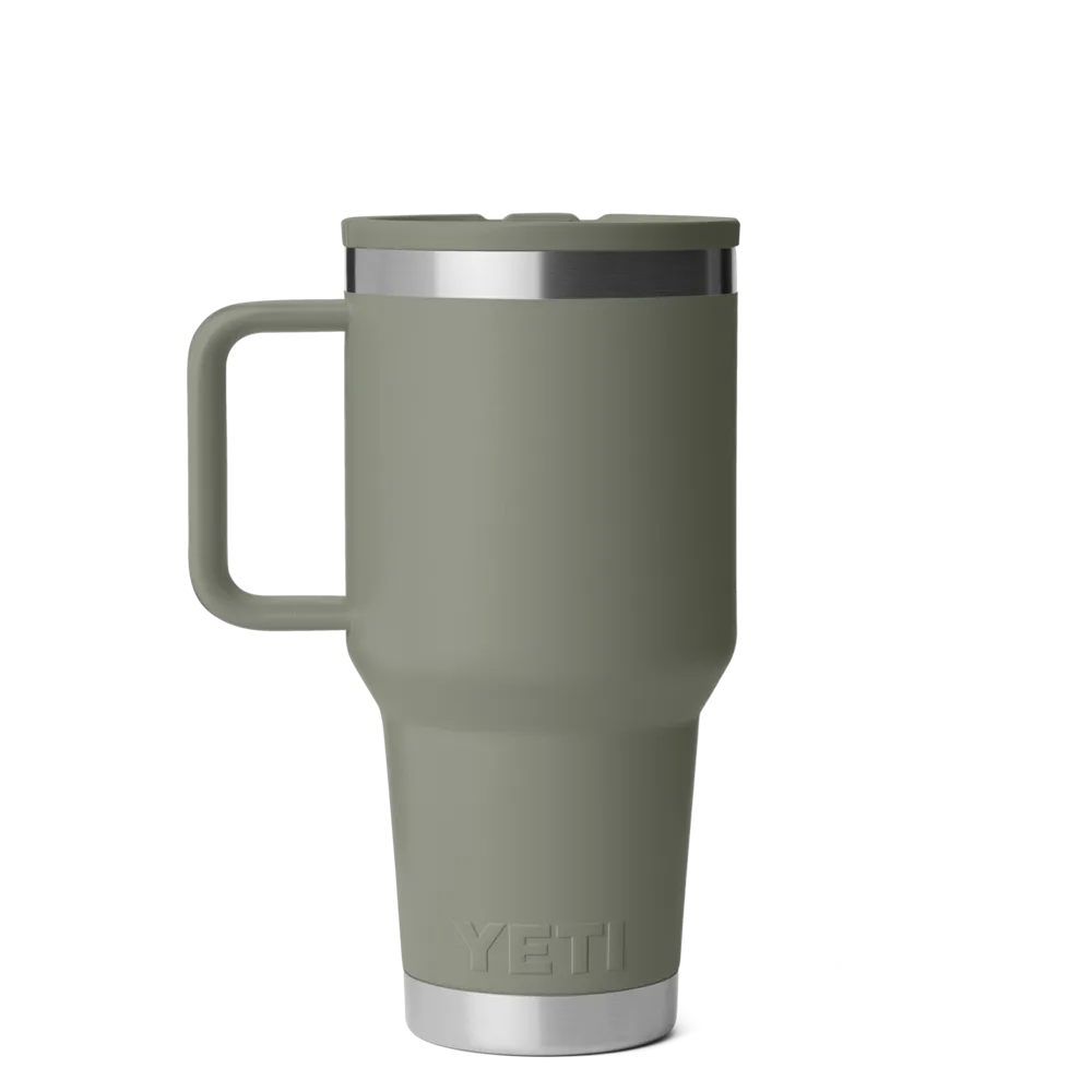 Yeti 30 oz Rambler Travel Mug with Color Match Straw Lid