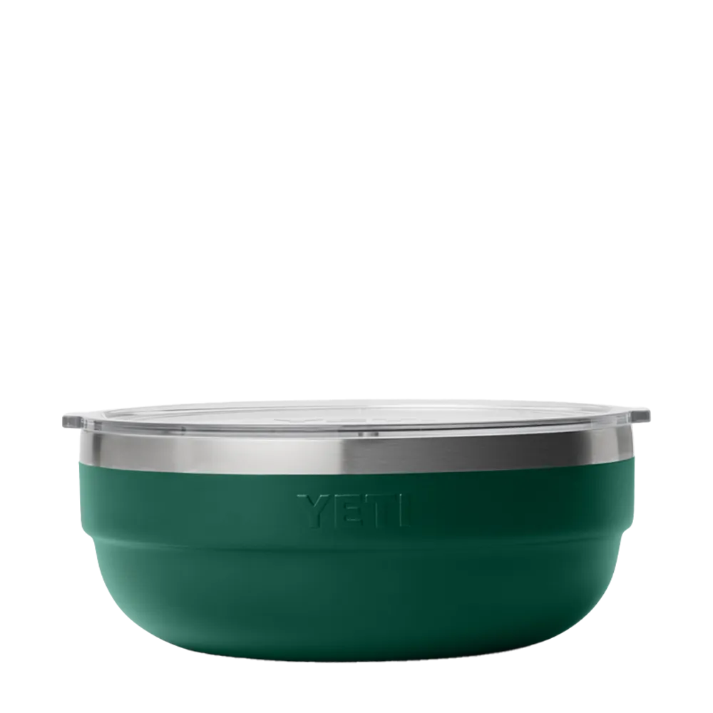 Yeti 0.7 qt Rambler Insulated Low Bowl in black forest green