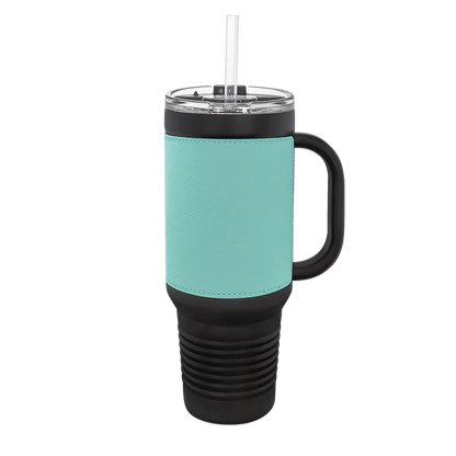 Polar Camel 40 oz Laserable Leatherette Travel Mug