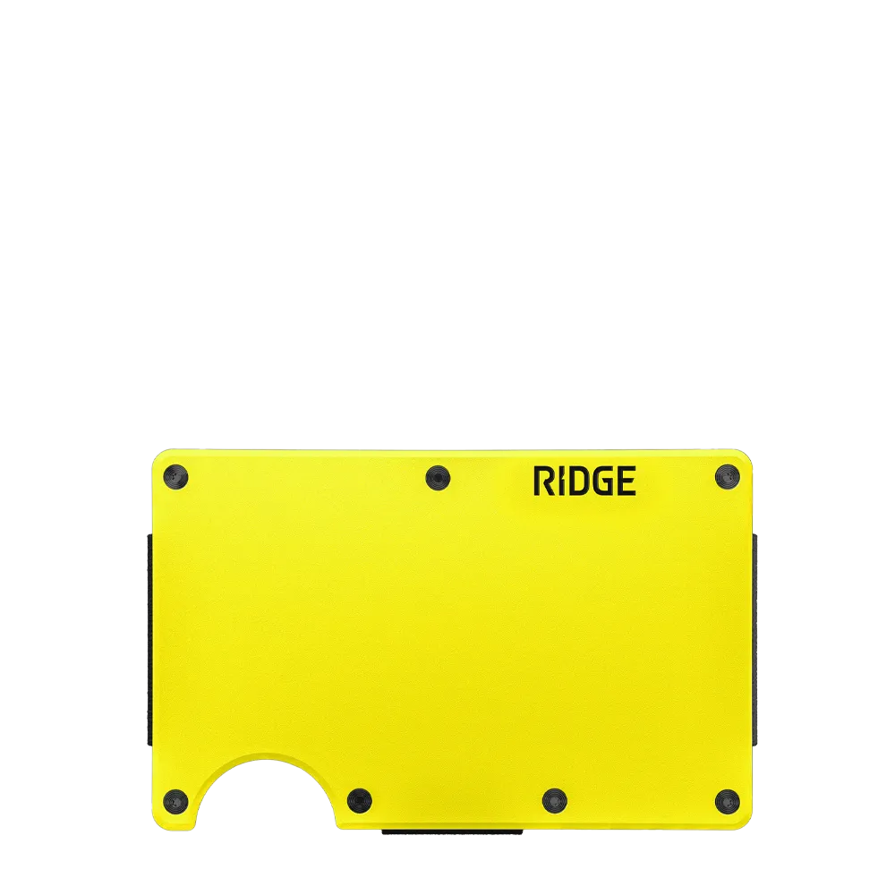 Ridge Aluminum Wallet 2.0 in Hyper Lime