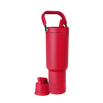 Simple Modern 40 oz Trek Pivot Tumbler in ember red