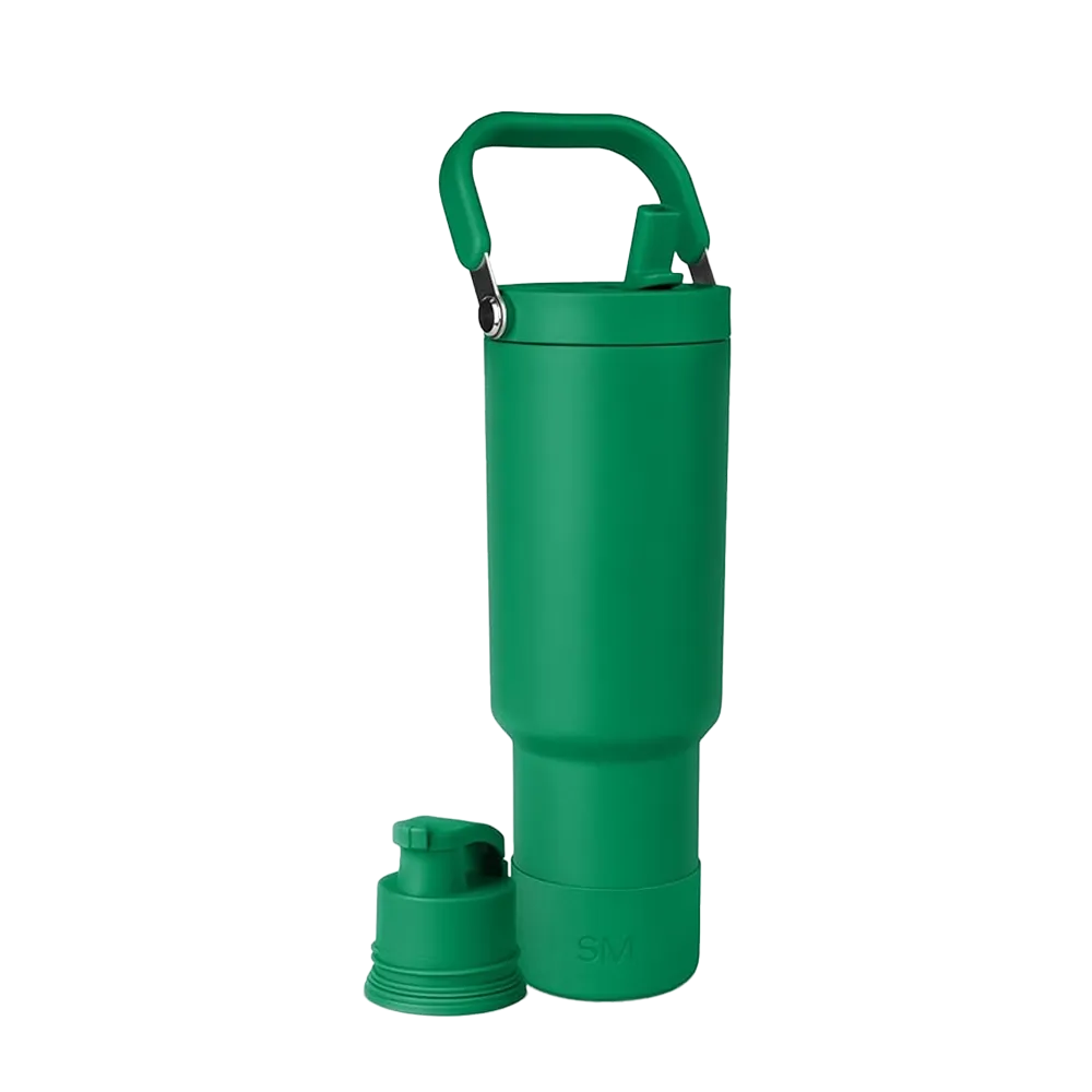 Simple Modern 40 oz Trek Pivot Tumbler in kelly green