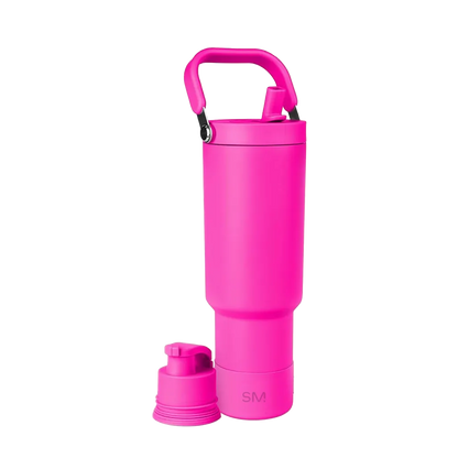 Simple Modern 40 oz Trek Pivot Tumbler in raspberry vibes