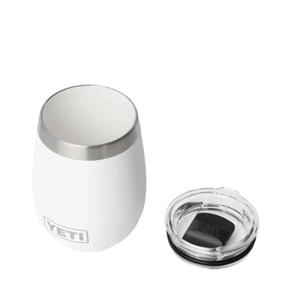 Yeti 10 oz Rambler Wine Tumbler with DuraSip Ceramic Lining in white